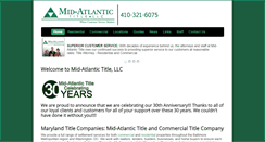 Desktop Screenshot of mid-atlantictitle.com