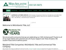 Tablet Screenshot of mid-atlantictitle.com